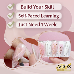 ACOS Pink Marble Nail Art Short Course - Lashmer