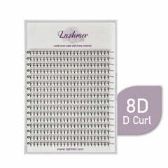 New Promade Fans Pointy System Narrow Fans | Lashmer | C, D Curl--8D - 16 Lines - 384 Fans - Lashmer