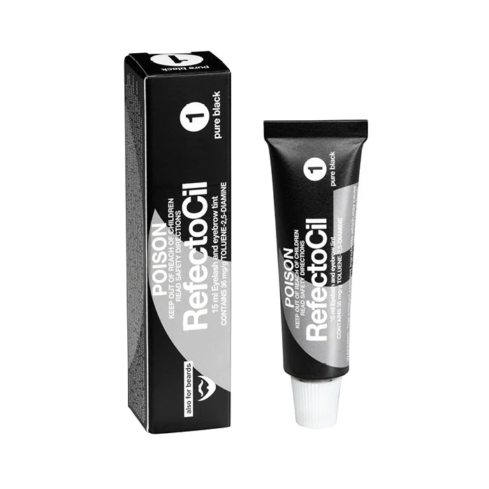 Refectocil Eyelash & Eyebrow Tint Pure Black (1) 15ml - Lashmer