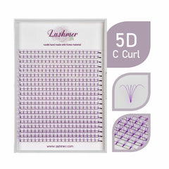 XL tray-Purple 5D Premade fans Short Stem | Lashmer - Lashmer
