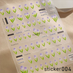 ACOS Nail Art Stickers -- Flowers #004 - Lashmer