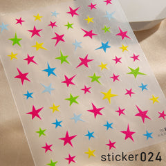 ACOS Nail Art Stickers -- Star #003 - Lashmer