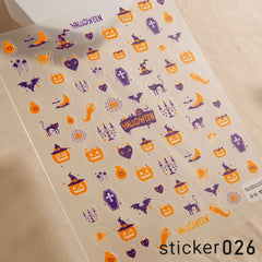 ACOS Nail Art Stickers -- Halloween #001 - Lashmer