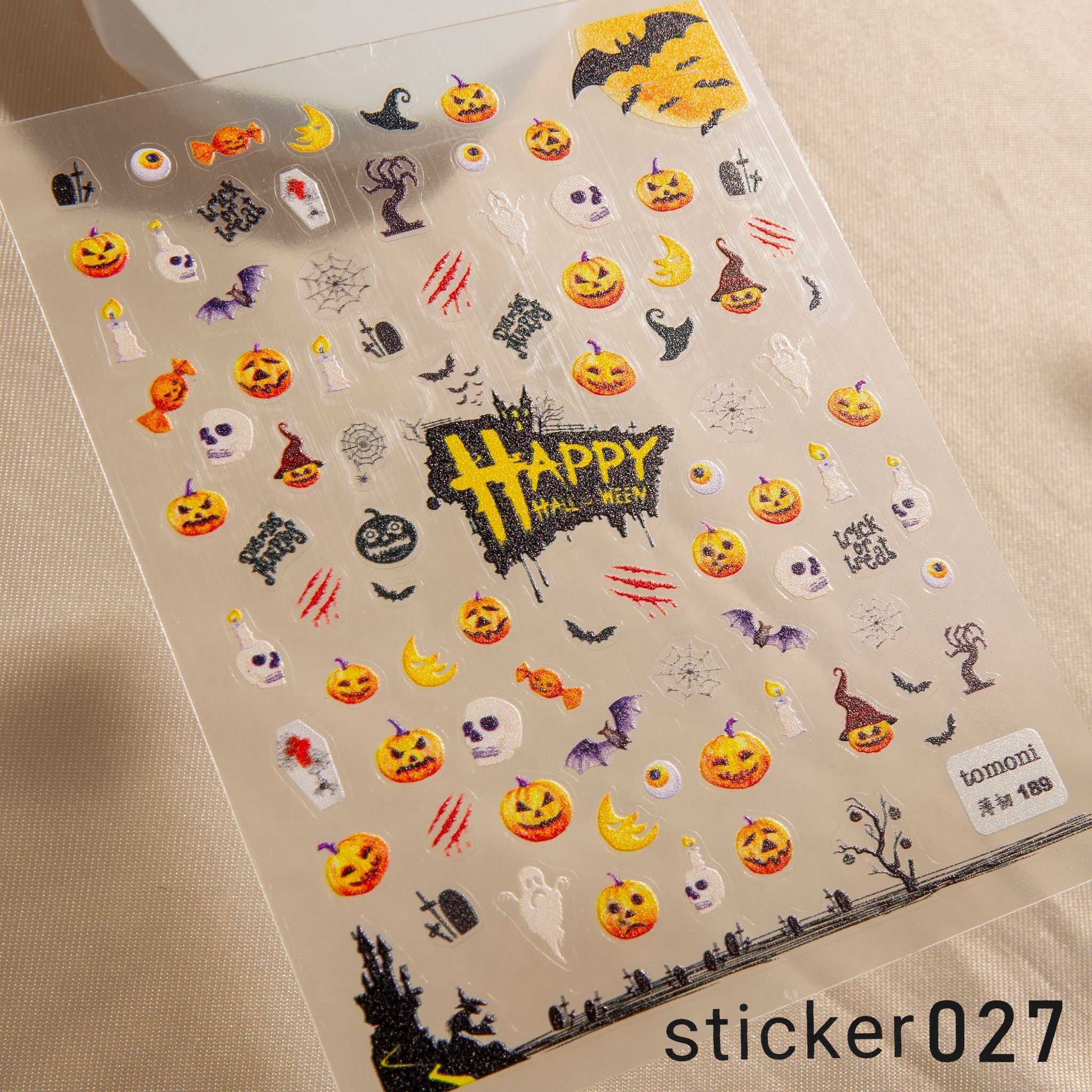 ACOS Nail Art Stickers -- Halloween #002 - Lashmer