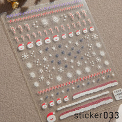 ACOS Nail Art Stickers -- Christmas #002 - Lashmer