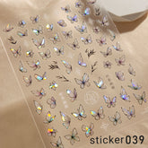 ACOS Nail Art Stickers -- Butterfly #006 - Lashmer