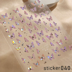 ACOS Nail Art Stickers -- Butterfly #007 - Lashmer