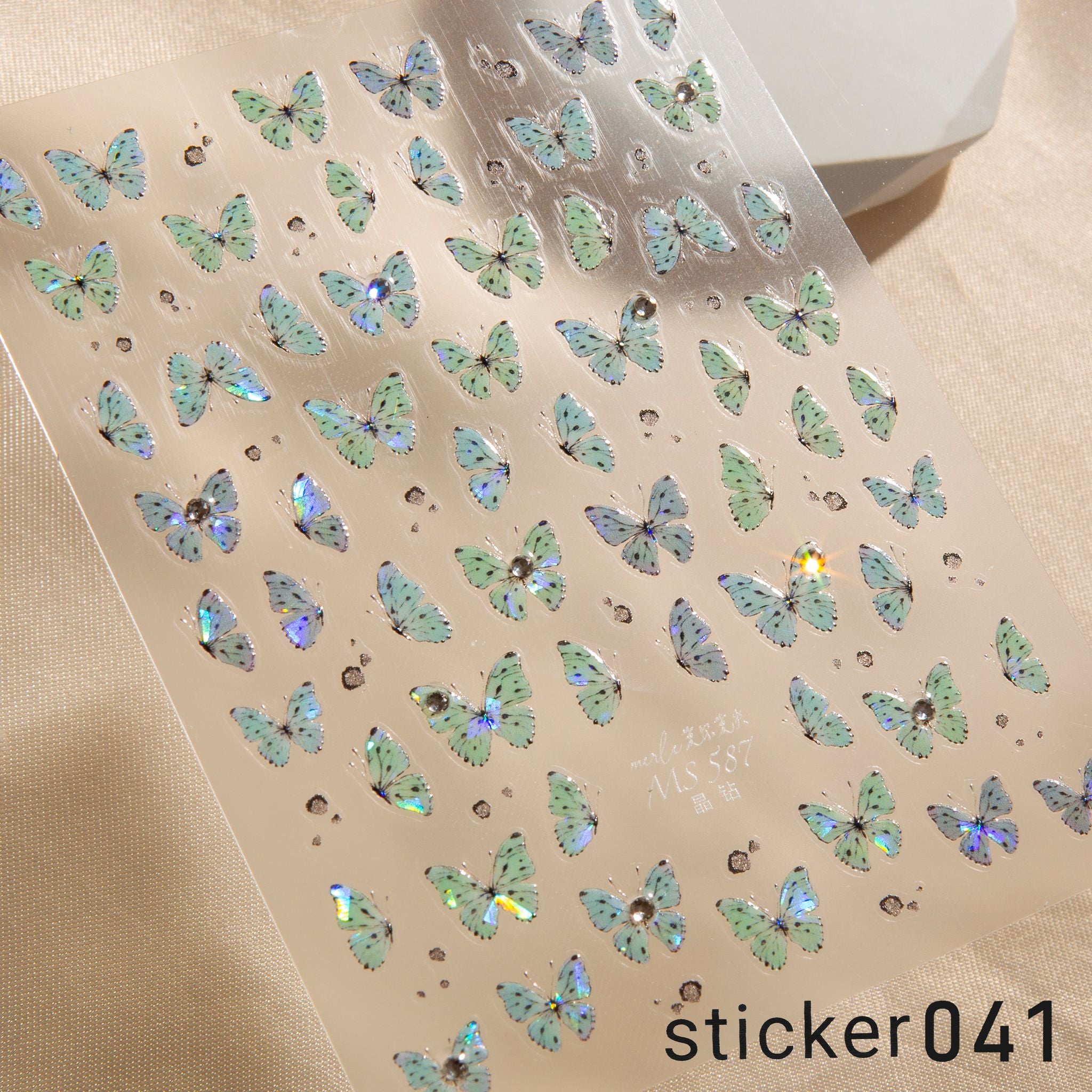 ACOS Nail Art Stickers -- Butterfly #008 - Lashmer