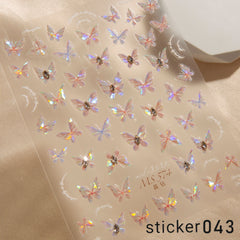 ACOS Nail Art Stickers -- Butterfly #010 - Lashmer