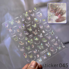 ACOS Nail Art Stickers -- Butterfly #012 - Lashmer