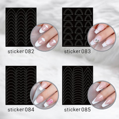 ACOS Nail Art Stickers -- French - Lashmer