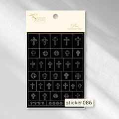ACOS Nail Art Stickers -- Multi Shape - Lashmer