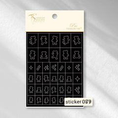 ACOS Nail Art Stickers -- Multi Shape - Lashmer