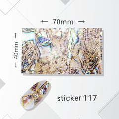 ACOS Nail Art Stickers -- Marble - Lashmer