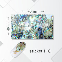 ACOS Nail Art Stickers -- Marble - Lashmer