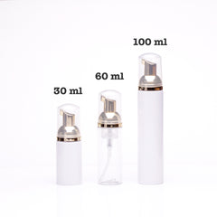 Empty Gold/Rose Gold Foaming Pump Bottles - Lashmer Nails&Eyelashes Supplier