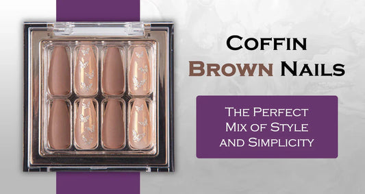 Coffin Brown Nails