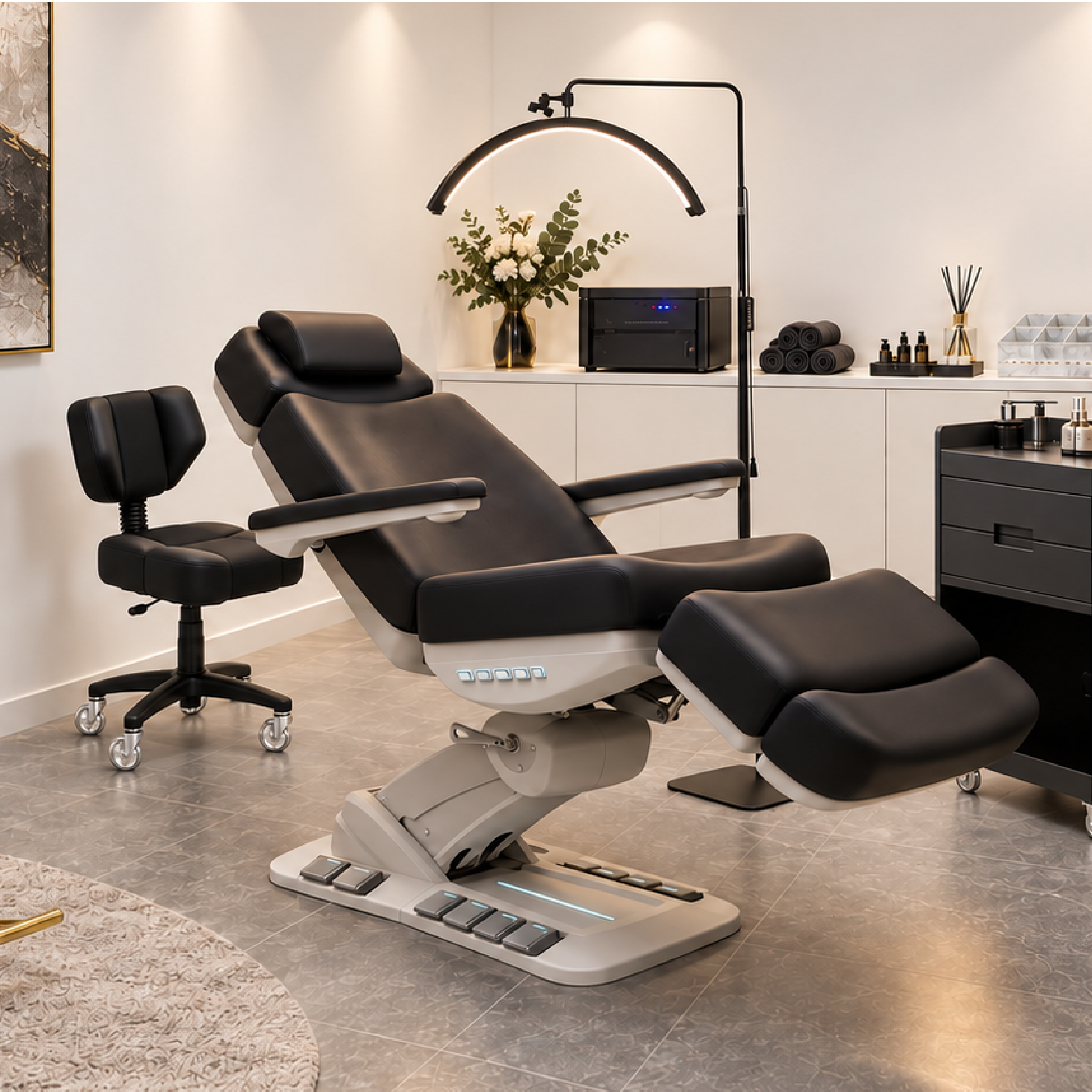 Luxury Boutique lash studio fitout package styled room