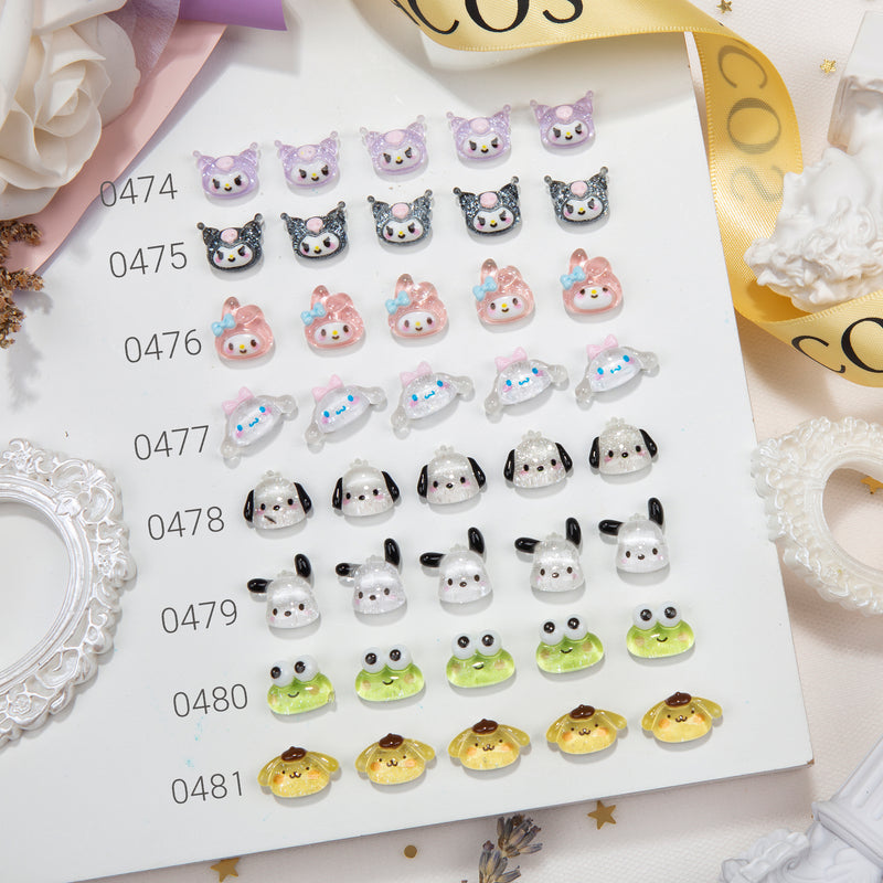 ACOS Resin Nail Art  Decorations--5pcs/pack (#0008) - Lashmer