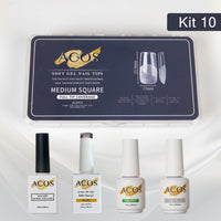 ACOS Soft Gel Press On Nail Kit (Rubber base Gel) - Lashmer