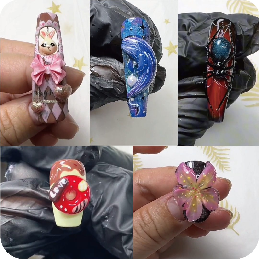 ACOS 3D Carving Gel Nail Art Course - Lashmer