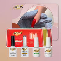 ACOS Soft Gel Press On Nail Kit (Rubber base Gel) - Lashmer