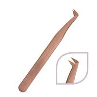 Rose gold short boot Volume Tweezers - Lashmer