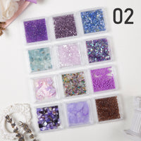 ACOS Mixed Shape & Colour Shells & Pearls Nail Decoration - Lashmer