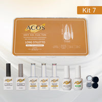 ACOS Soft Gel Press On Nail Kit (Gel color +chrome powder) - Lashmer