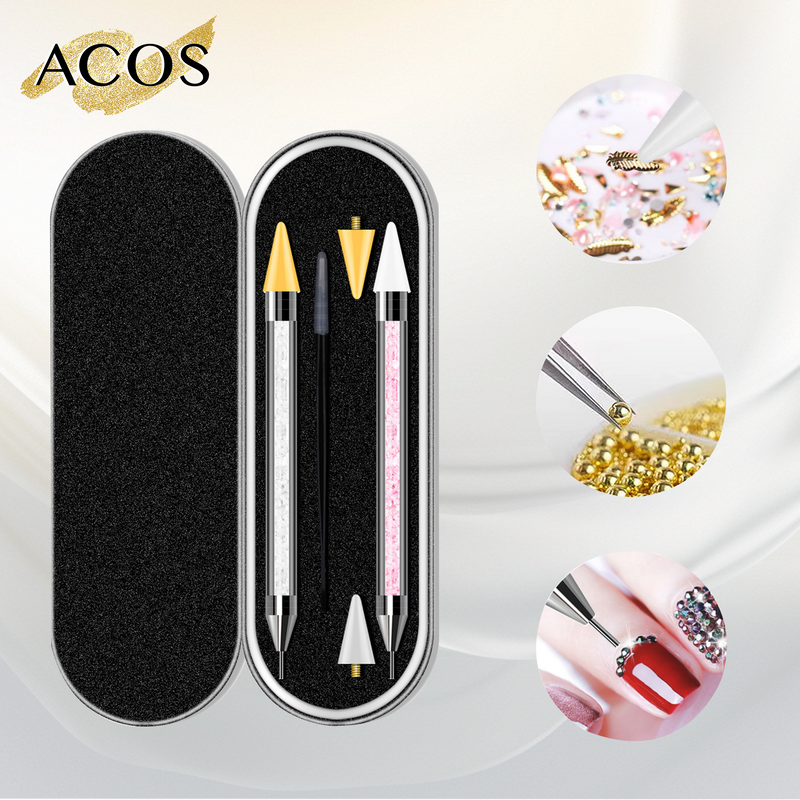 ACOS Dual-ended Nail Rhinestone Studs Picker (2pcs/pack) - Lashmer