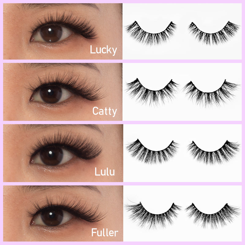 No Mink//Faux Mink Strip Lashes--Mo Mo Cha - Lashmer