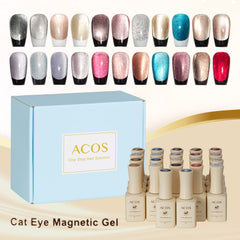 ACOS Ice Moon Cat Eye Magnetic Gel  Collection Set (22 colours) - Lashmer