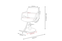 Karma Cessnock Salon Chair Black/Black 02170101