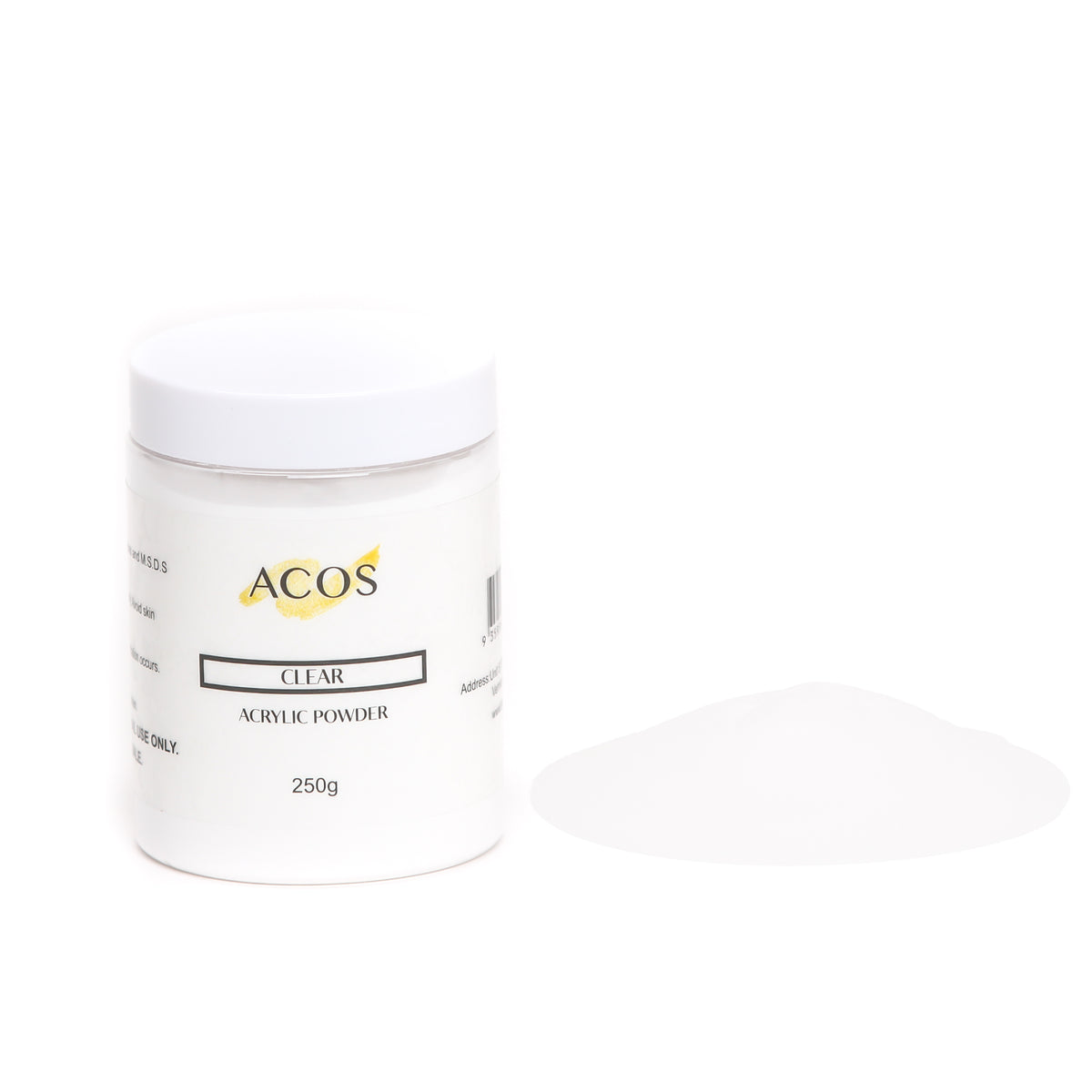 ACOS Clear Color High Performance Acrylic Powder - Lashmer