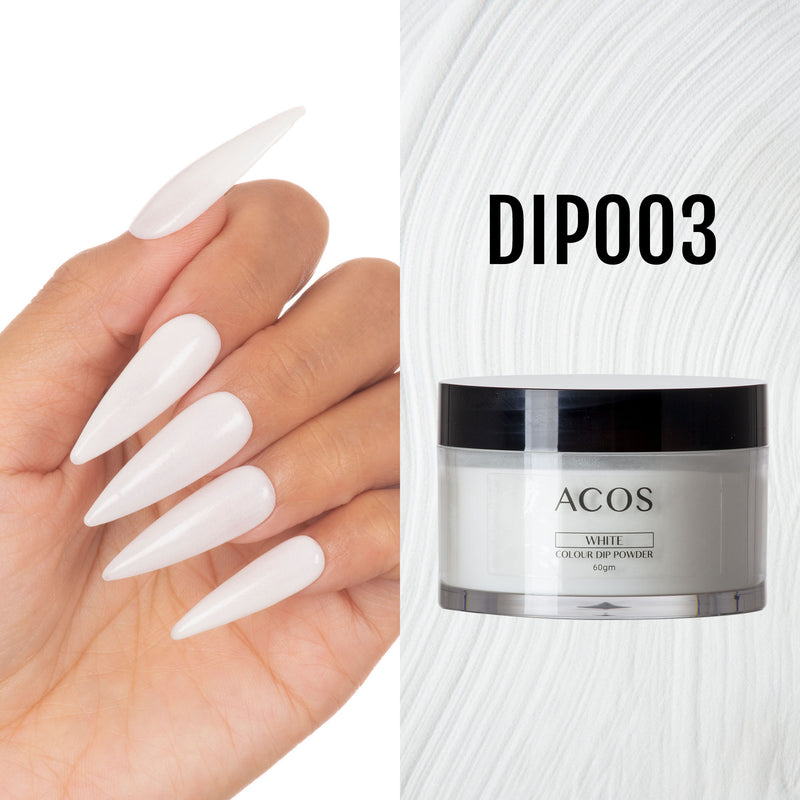 ACOS Dipping Powder White  Colour (60g) - Lashmer