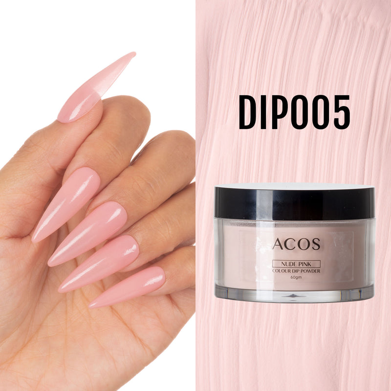 ACOS Dipping Powder Nude Pink  Colour (60g) - Lashmer