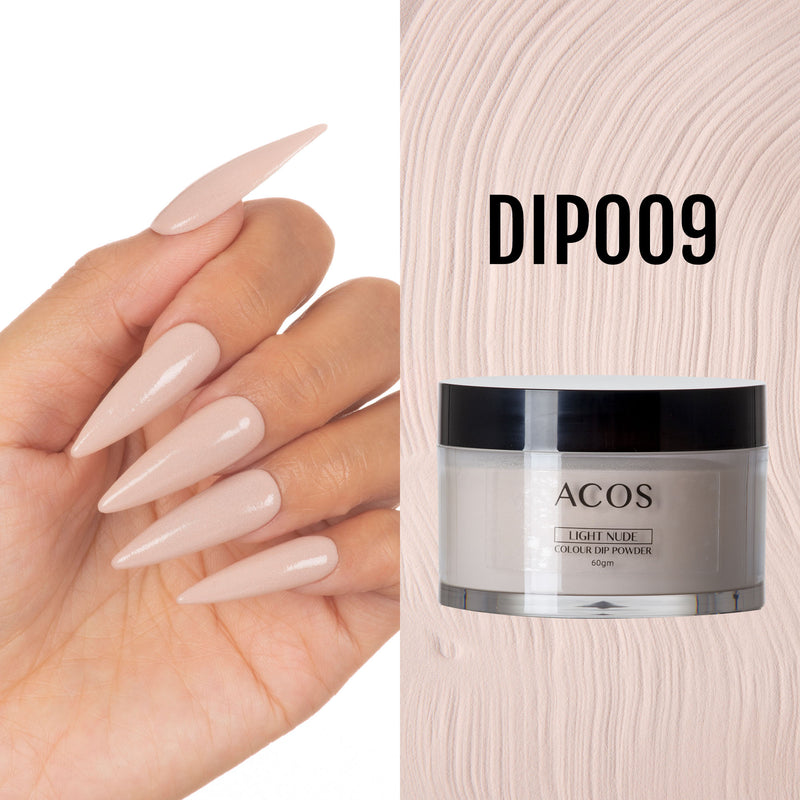 ACOS Dipping Powder Light Nude  Colour (60g) - Lashmer