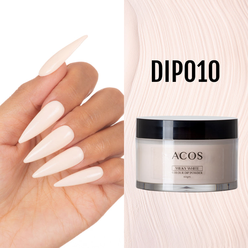 ACOS Dipping Powder Milky White  Colour (60g) - Lashmer