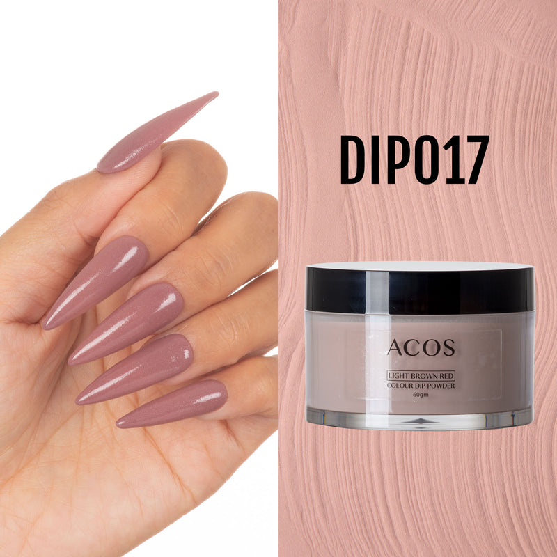 ACOS Dipping Powder Light Brown Red  Colour (60g) - Lashmer