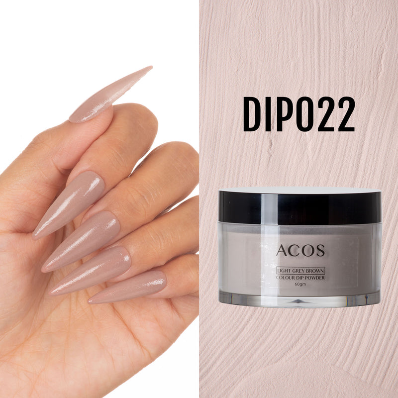 ACOS Dipping Powder Light Grey Brown  Colour (60g) - Lashmer