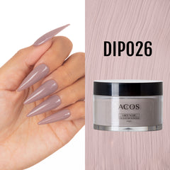 ACOS Dipping Powder Grey Nude  Colour (60g) - Lashmer