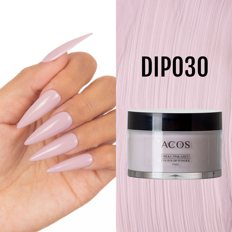 ACOS Dipping Powder Milky Pink Grey  Colour (60g) - Lashmer