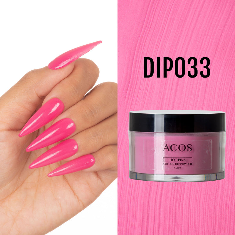 ACOS Dipping Powder Hot Pink  Colour (60g) - Lashmer