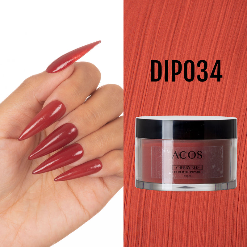 ACOS Dipping Powder Cherry Red  Colour (60g) - Lashmer