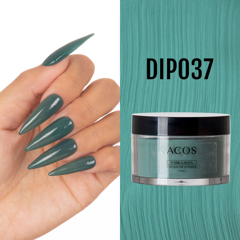 ACOS Dipping Powder Dark Green  Colour (60g) - Lashmer
