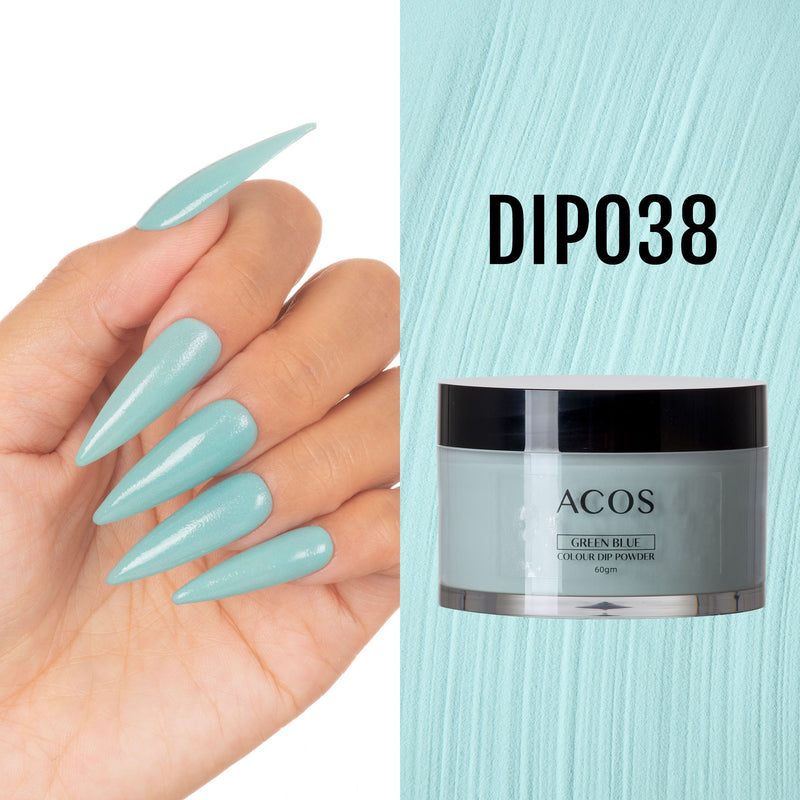 ACOS Dipping Powder Green Blue  Colour (60g) - Lashmer