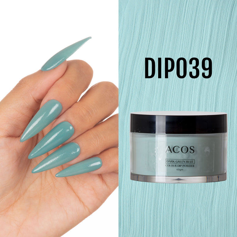 ACOS Dipping Powder Dark Green Blue  Colour (60g) - Lashmer