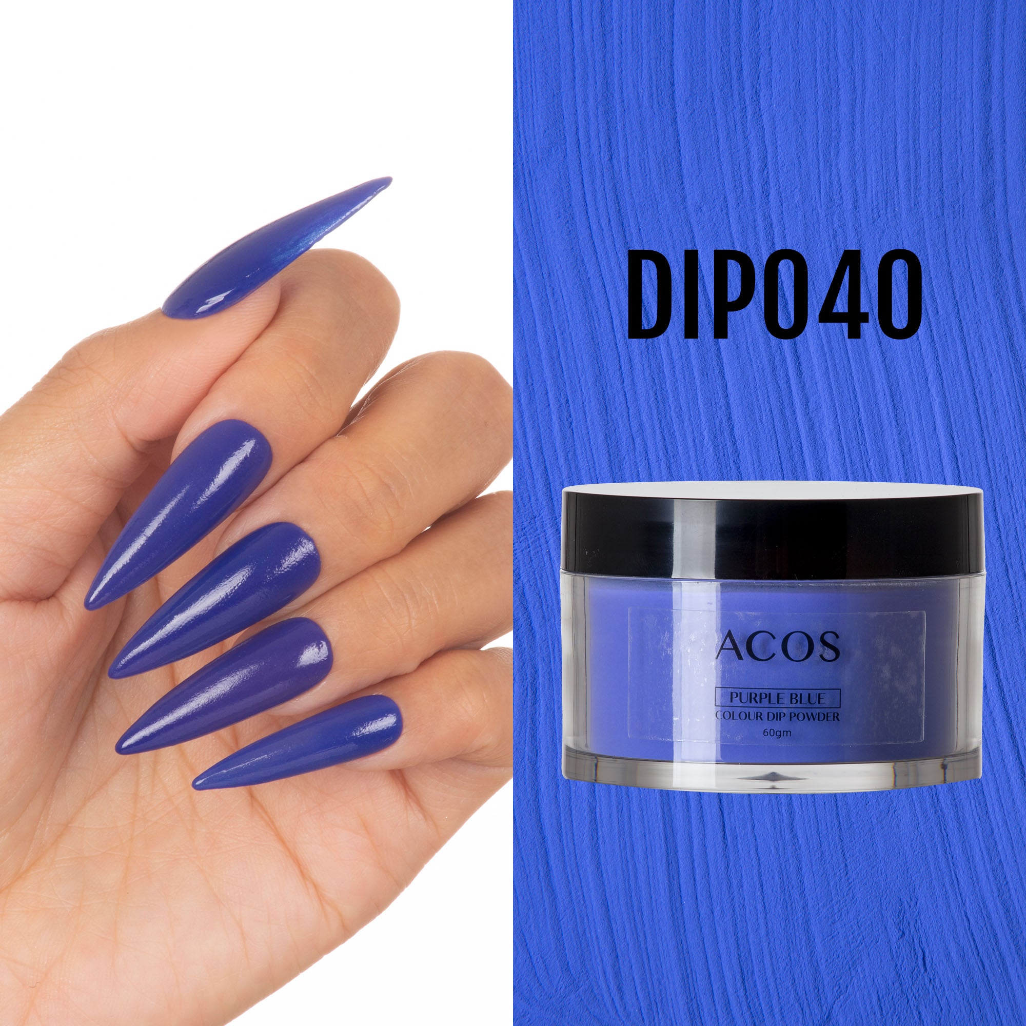 ACOS Dipping Powder Purple Blue  Colour (60g) - Lashmer