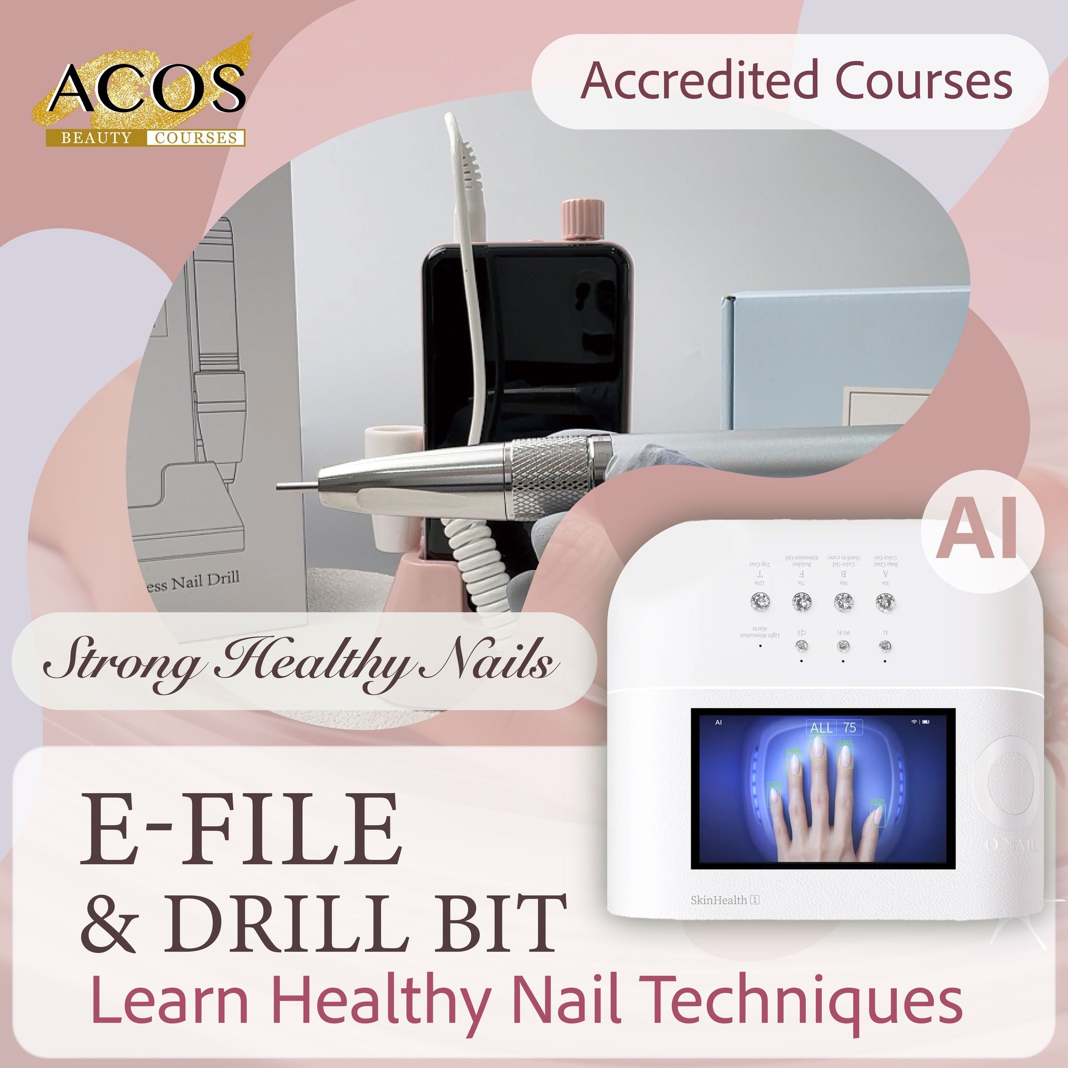 ACOS E-File & Drill bit Nail Course - Lashmer