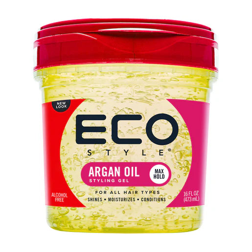 ECO STYLE ( OLIVE OIL-KRYSTAL - CURL & WAVE- ARGAN OIL) STYLING GEL - Lashmer